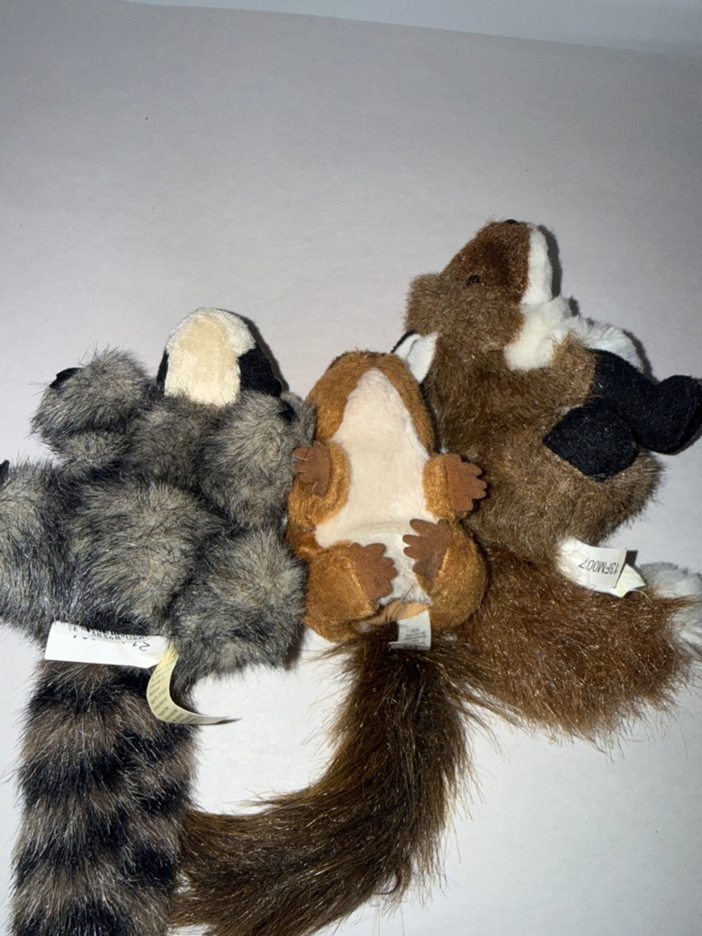 Folkmanis woodland animals finger puppets set of 3. Mini Fox, raccoon, squirrel - Picture 2 of 7
